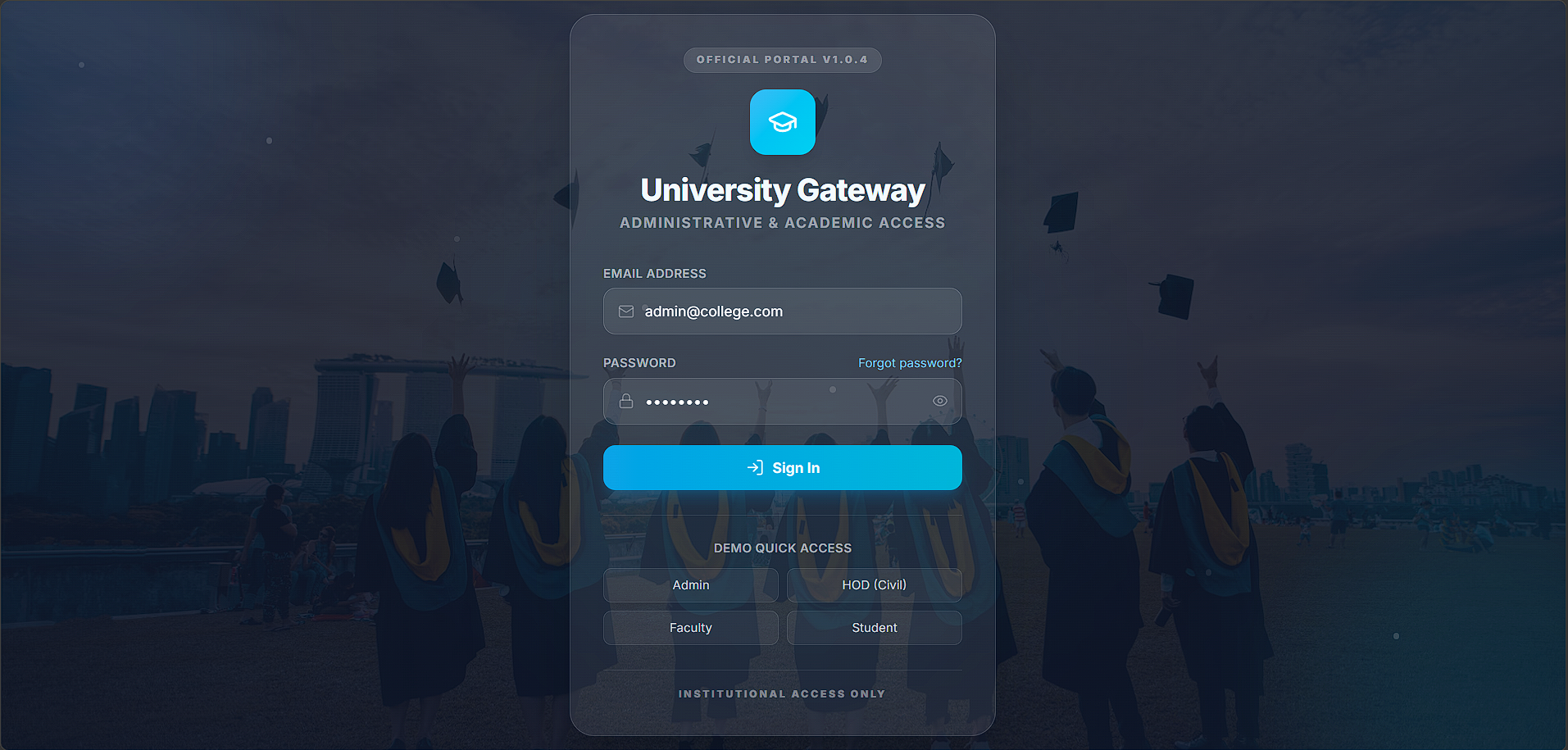 EduCMS Screenshot