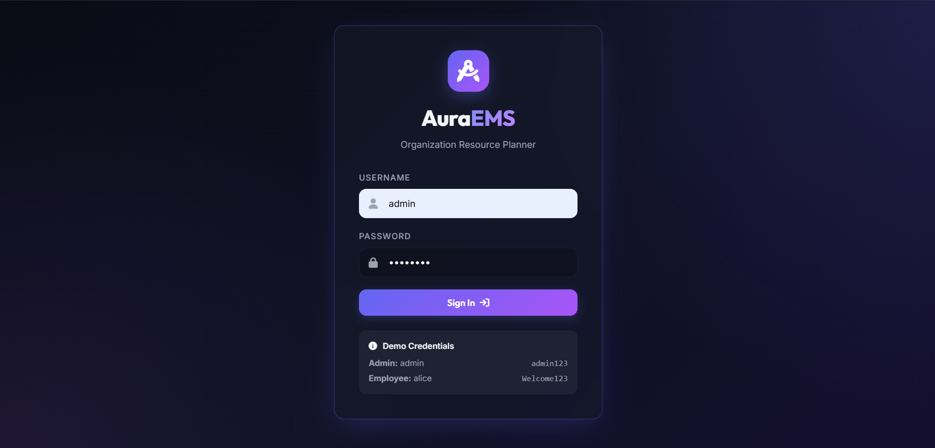 AuraEMS Screenshot